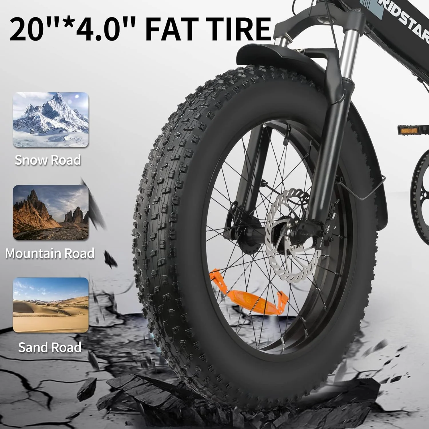 Ridstar® H20 1000W Electric Mountain Bike - Image 4