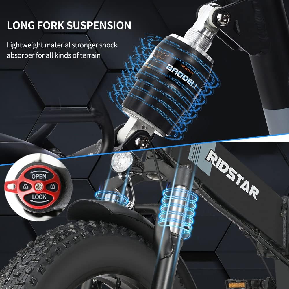Ridstar® H20 1000W Electric Mountain Bike - Image 7
