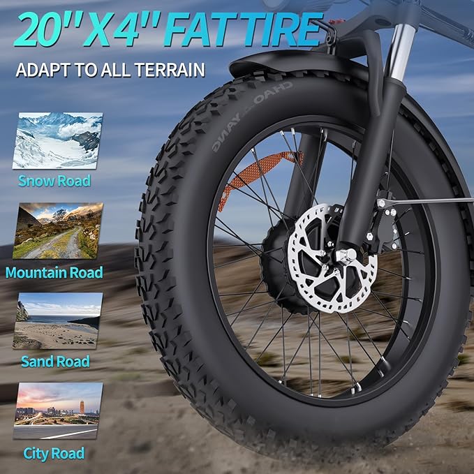 Ridstar® H20Pro 2000W Folding Electric Bike - Image 3