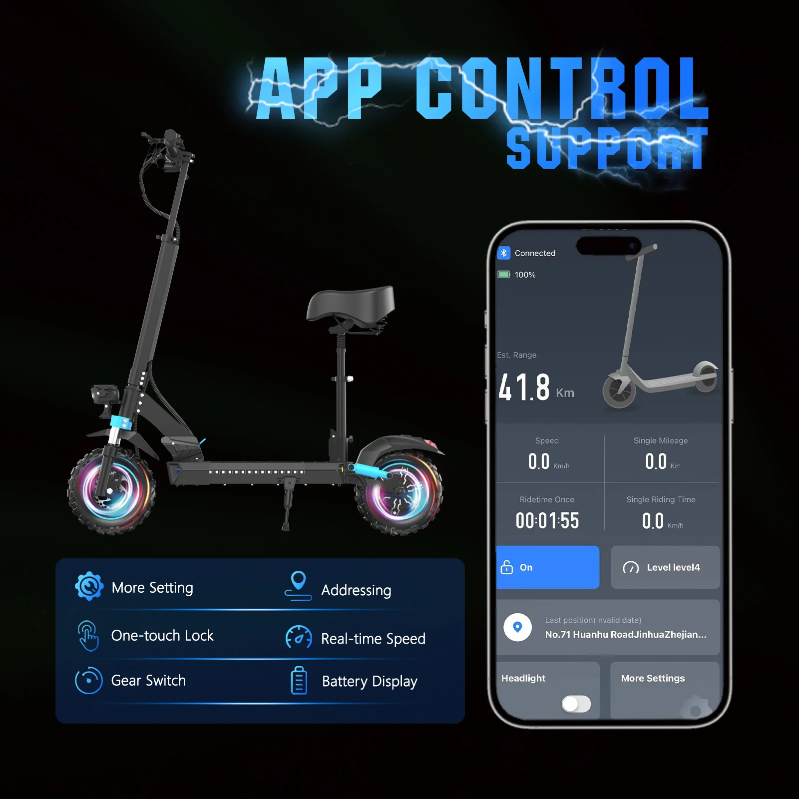 LIT-S6PRO 1200W  Adult electric scooter - Image 7