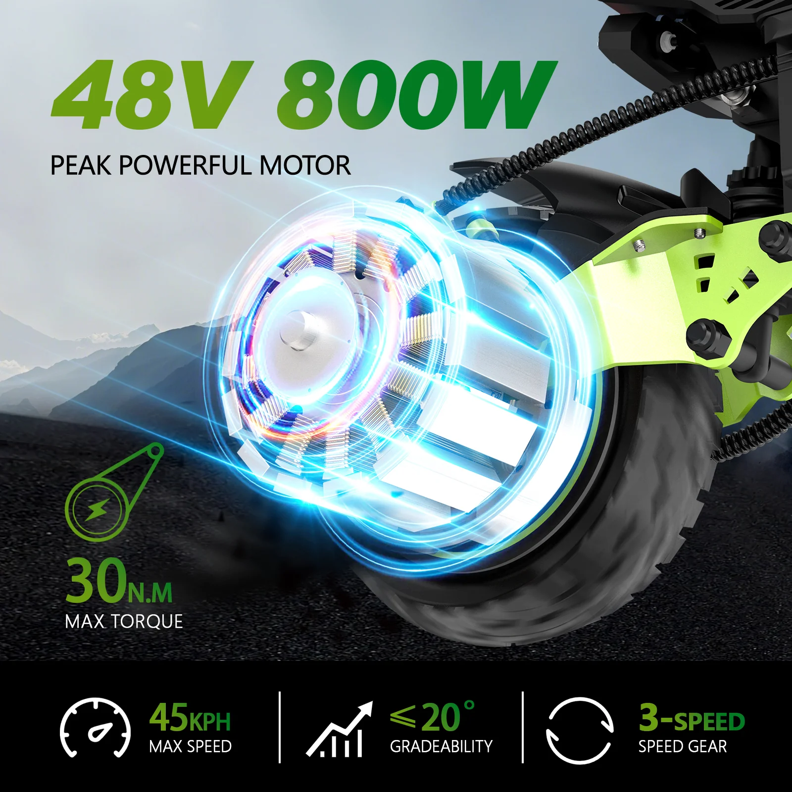 LIT-Z1 800W  Adult electric scooter - Image 4