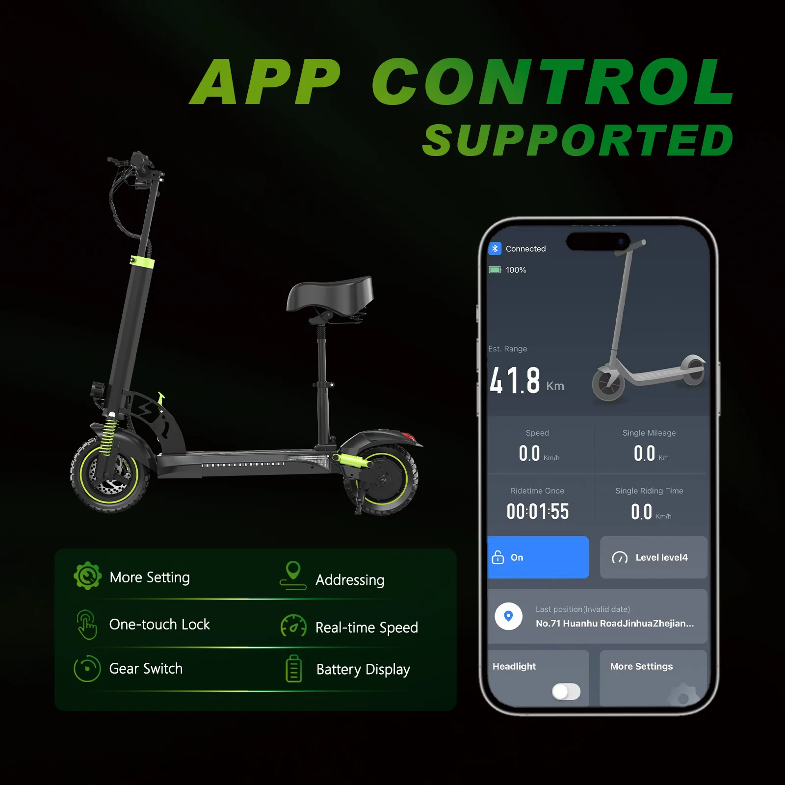 LT-M4 800W  Adult electric scooter - Image 7