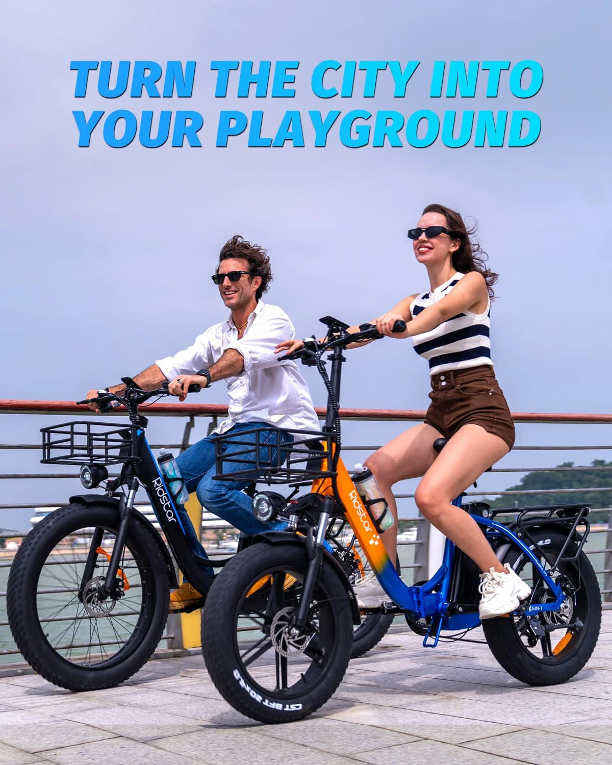 Ridstarยฎ MN20 1000W Fat Tire Folding Electric Bikes - Image 2
