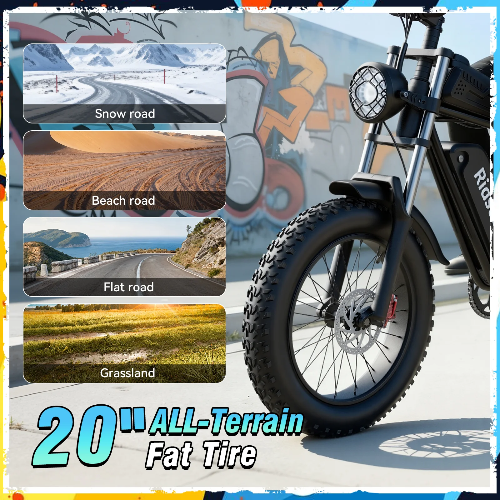 Ridstar® Q30 2000W 48V 20AH Fat Tire Ebike - Image 4
