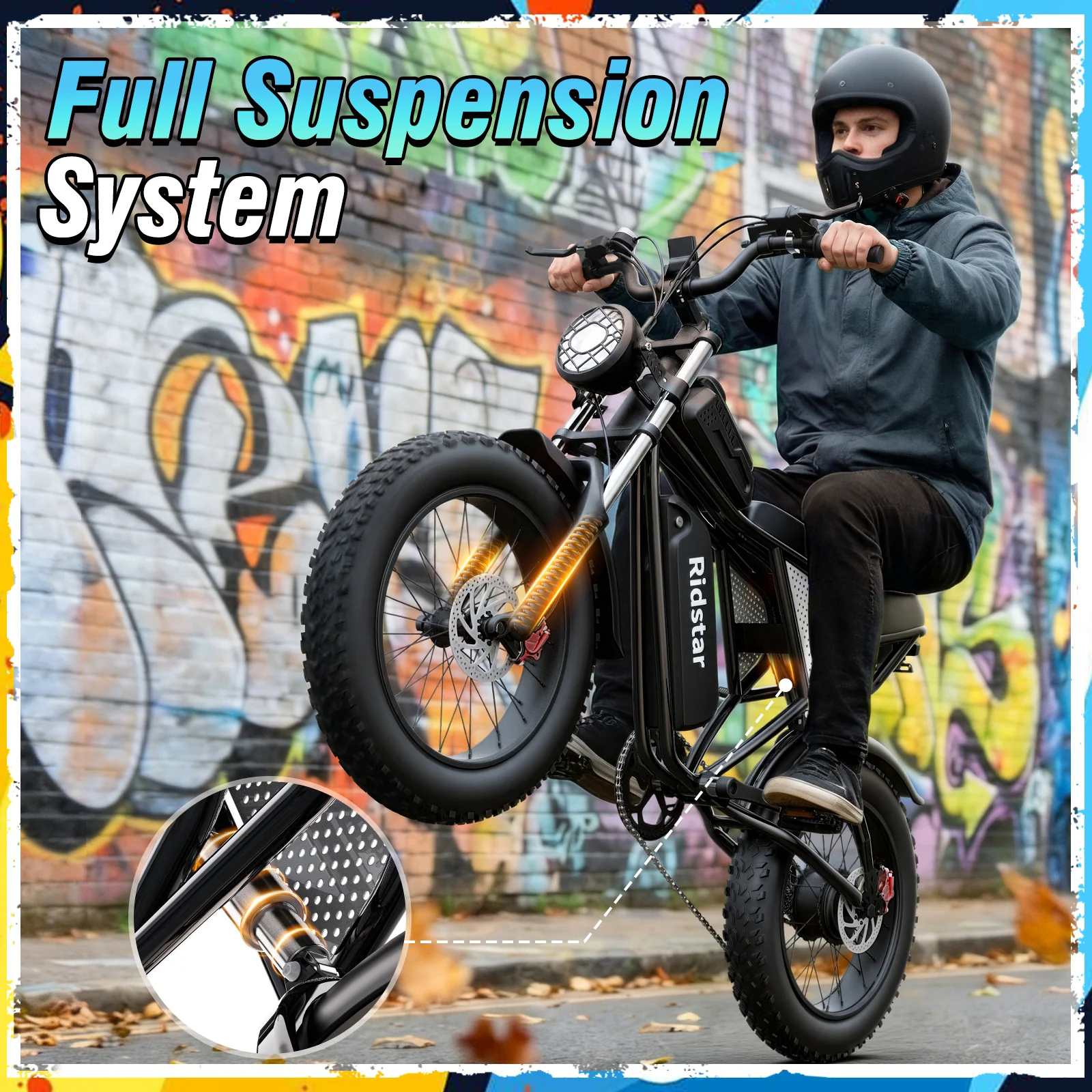 Ridstar® Q30 2000W 48V 20AH Fat Tire Ebike - Image 5