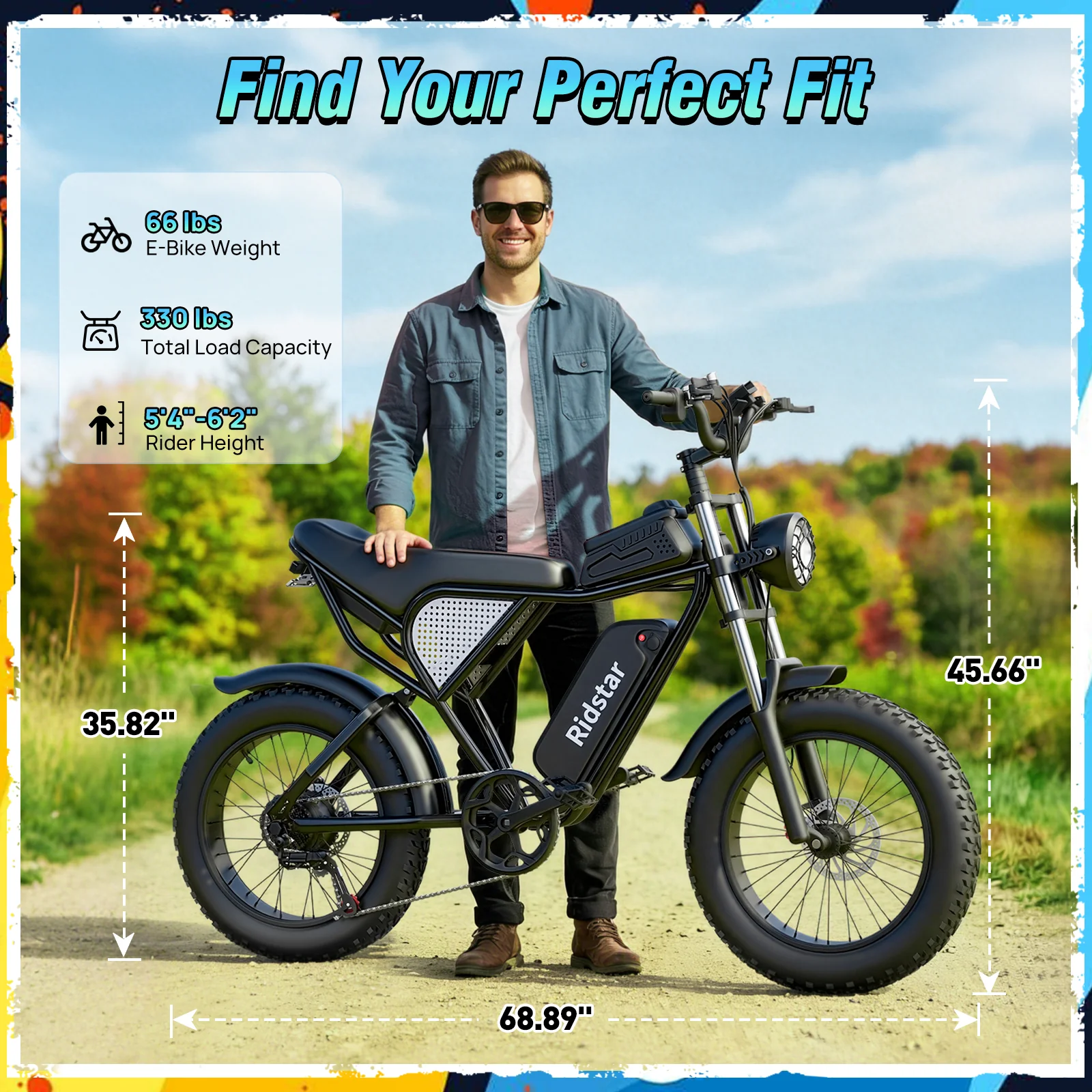 Ridstar® Q30 2000W 48V 20AH Fat Tire Ebike - Image 7