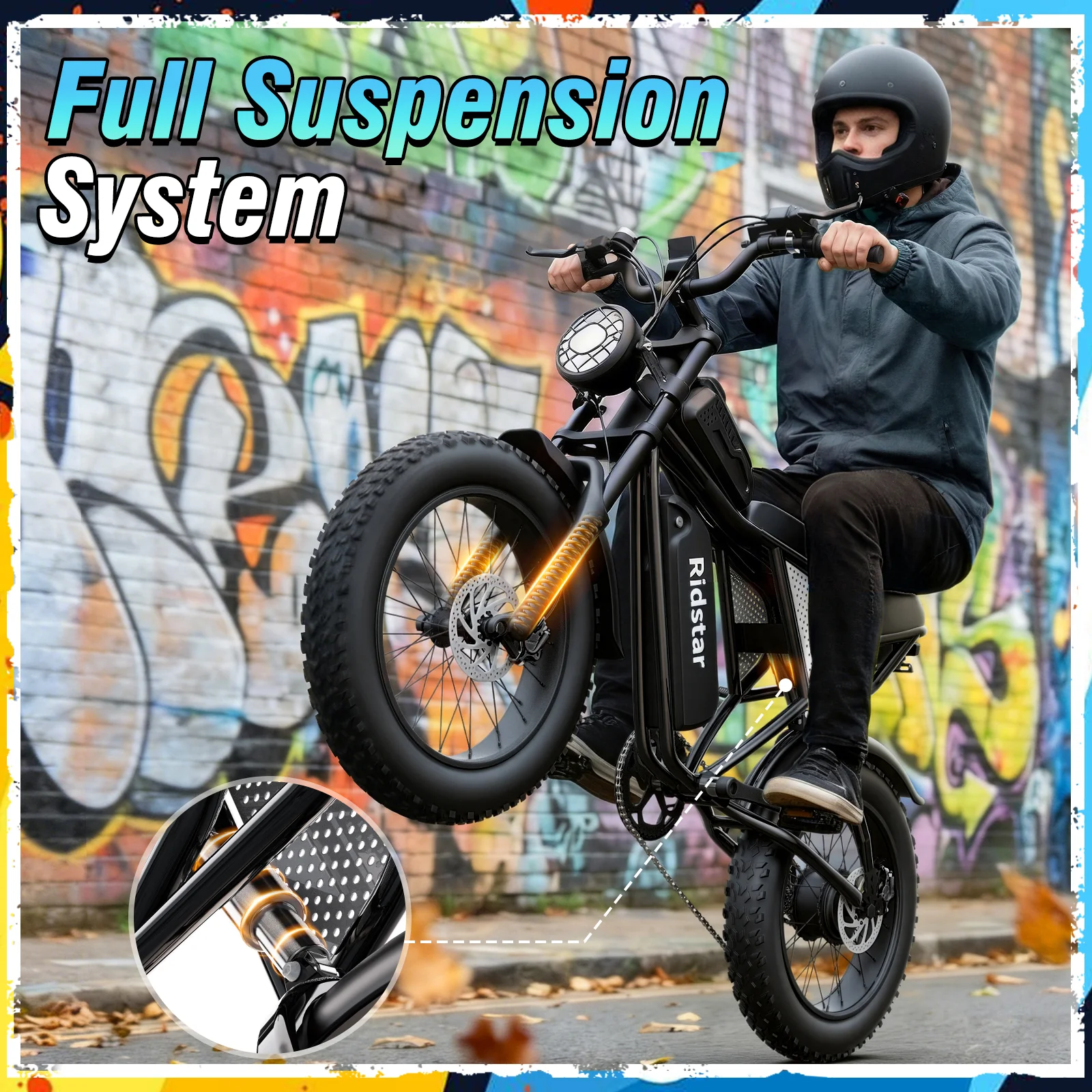 Ridstar® Q30 Lite 1500W Fat Tire Ebike - Image 3