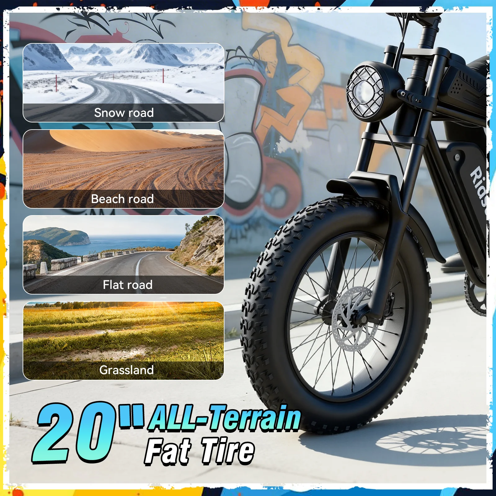 Ridstar® Q30 Lite 1500W Fat Tire Ebike - Image 5