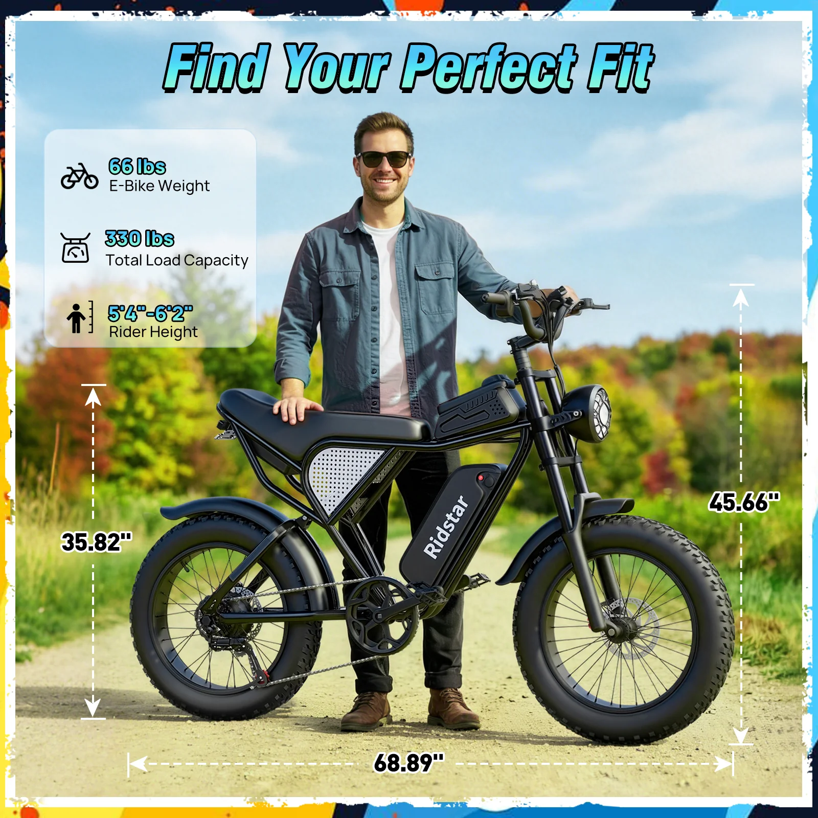 Ridstar® Q30 Lite 1500W Fat Tire Ebike - Image 6