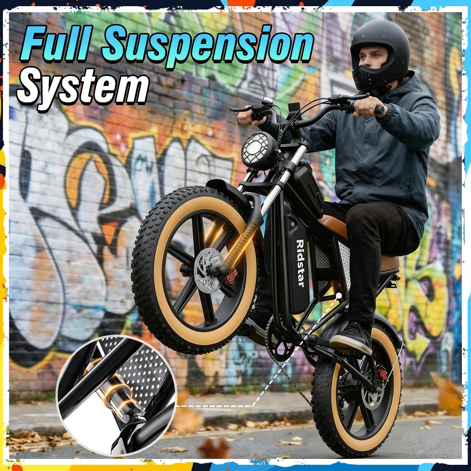 Ridstar® Q30Luxe 2000W Fat Tire Ebike - Image 4