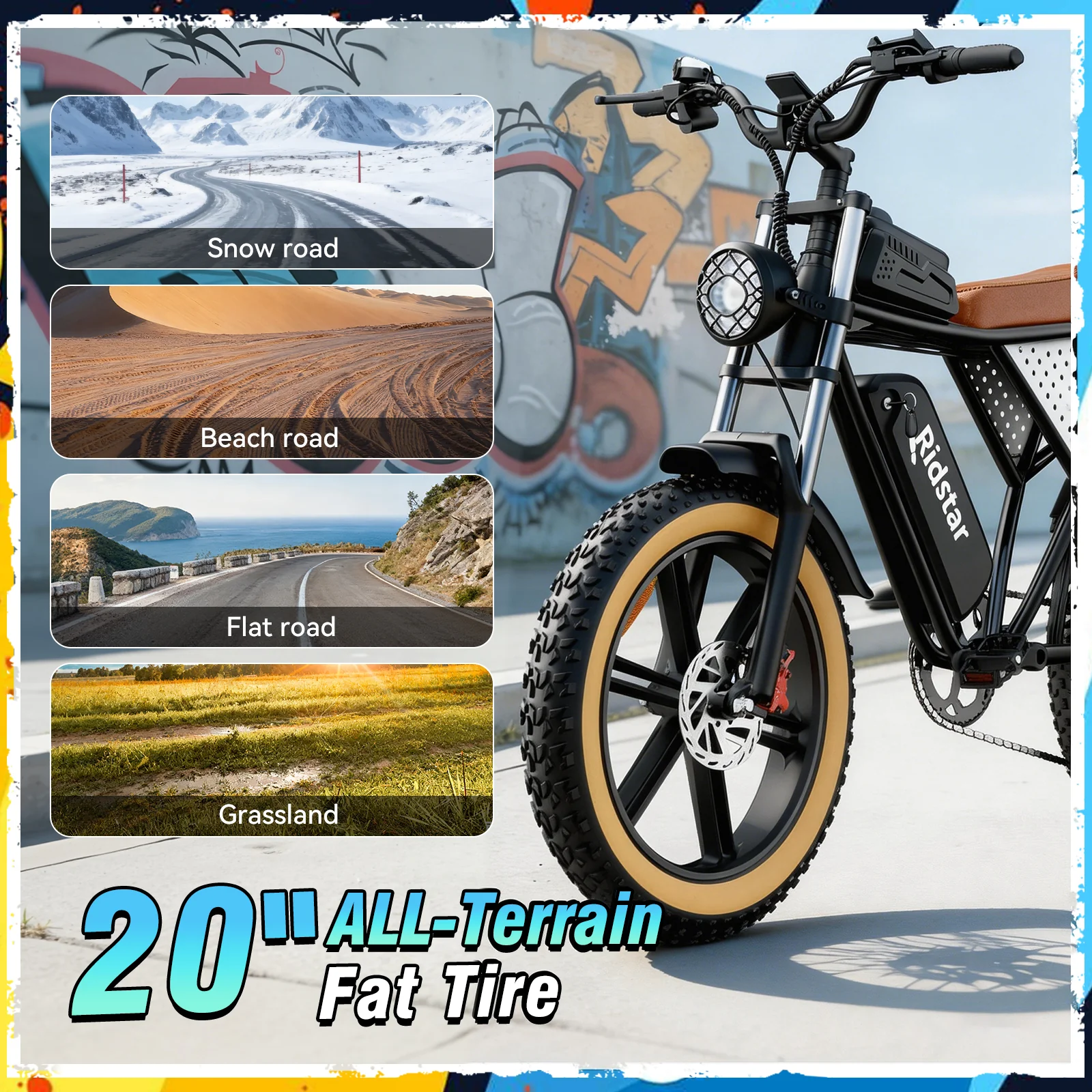 Ridstar® Q30Luxe 2000W Fat Tire Ebike - Image 5
