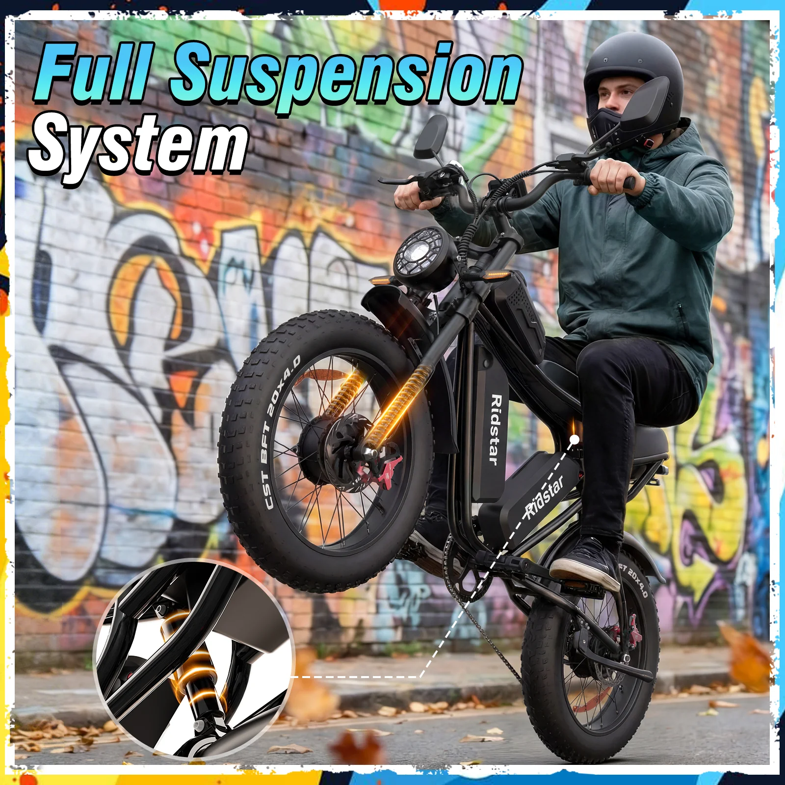 Ridstar® Q30Pro 3000W Fat Tire Ebike - Image 3
