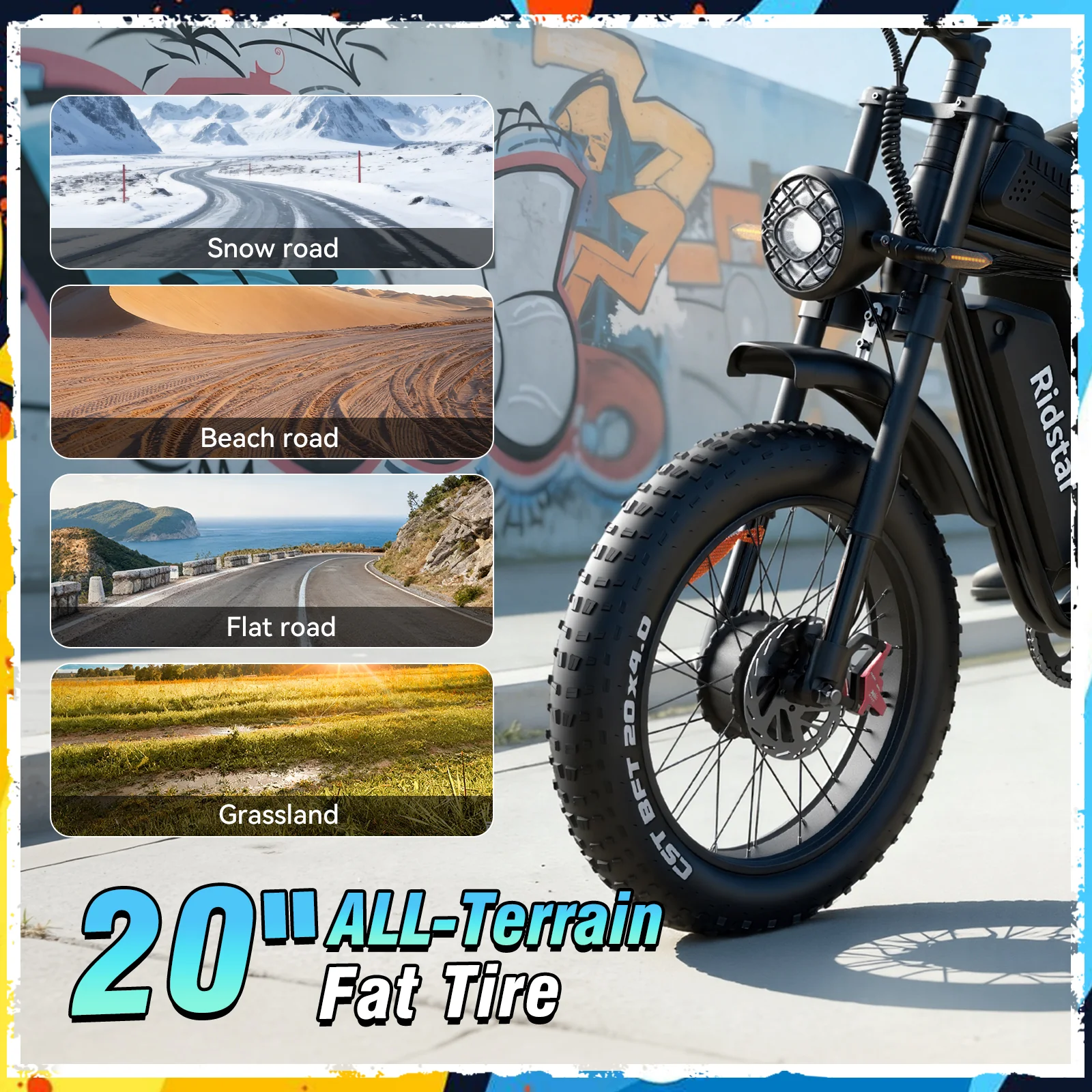 Ridstar® Q30Pro 3000W Fat Tire Ebike - Image 5