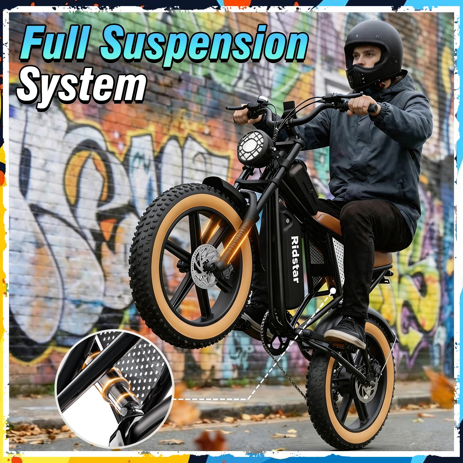 Ridstar Q30Luxe Lite 1500W Fat Tire Ebike - Image 4