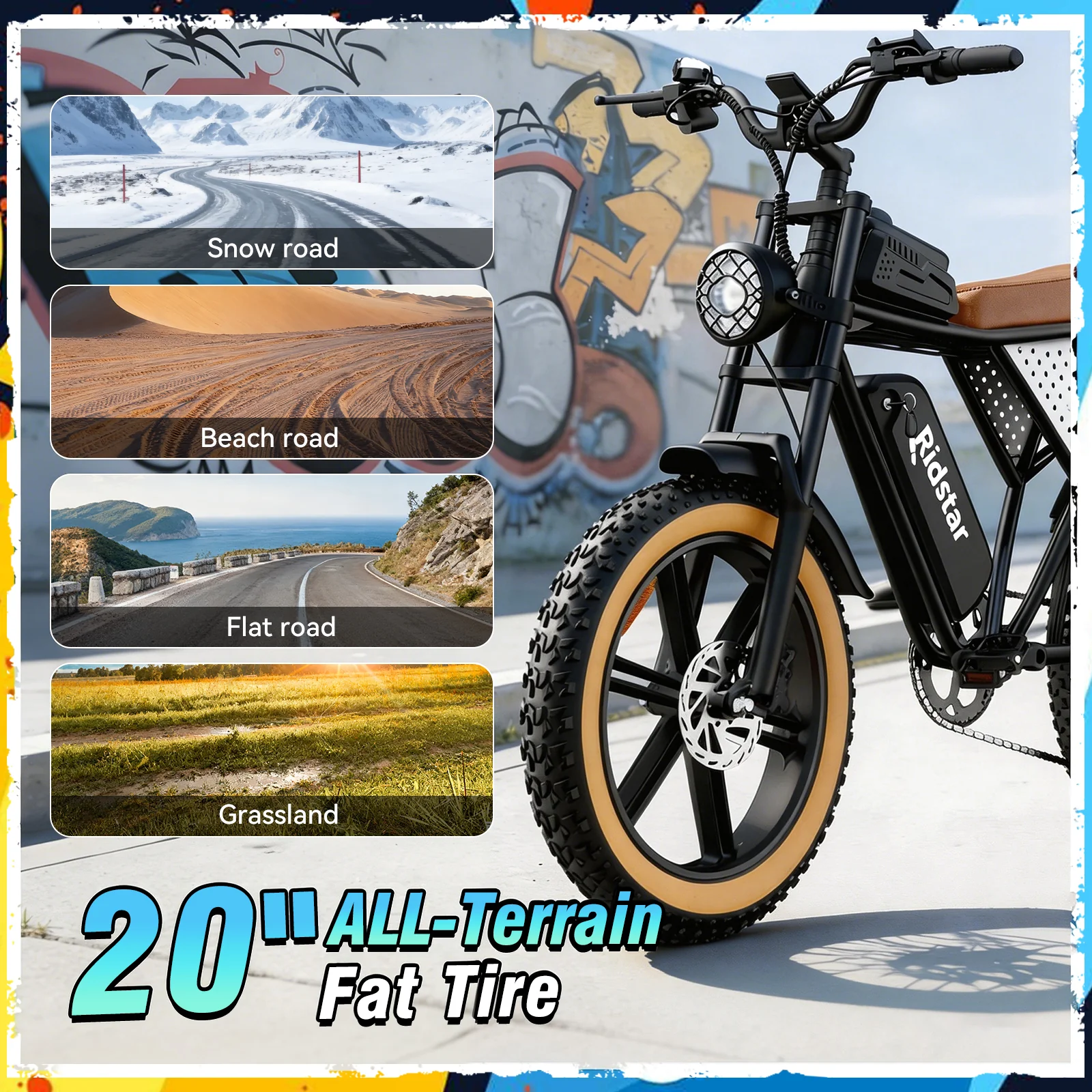 Ridstar Q30Luxe Lite 1500W Fat Tire Ebike - Image 5