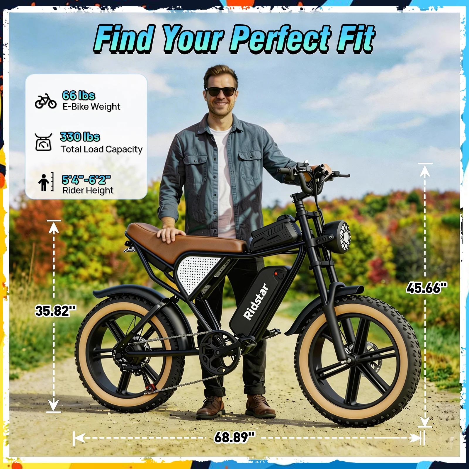 Ridstar Q30Luxe Lite 1500W Fat Tire Ebike - Image 7